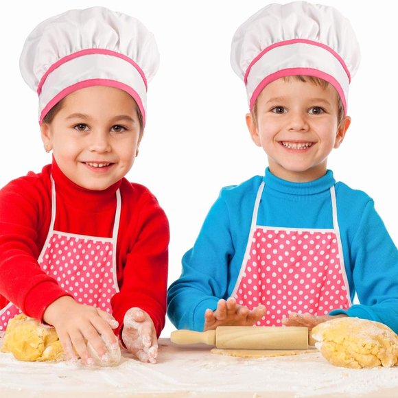 Kids Cooking Baking Set 19Pcs, Kids Chef Role Play Costume Set - Chef Hat - Picture 6 of 7